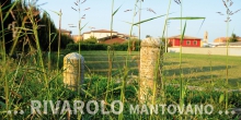 Rivarolo Mantovano, tombstones put back outside the cemetery © Alberto Jona Falco
